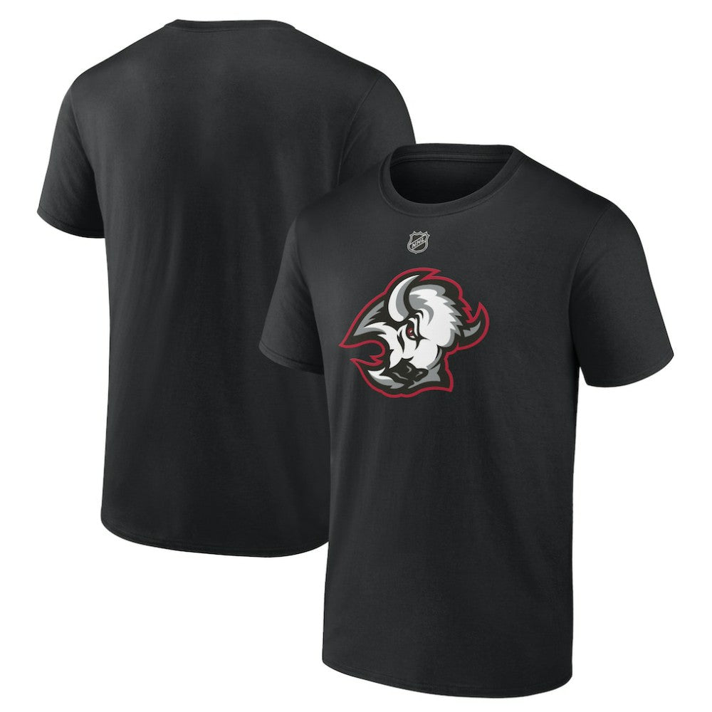 NHL Black Buffalo Sabres Alternate Logo T-Shirt