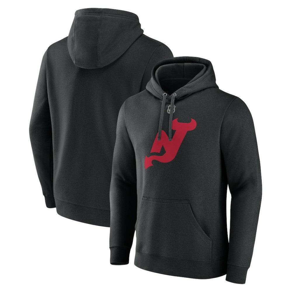 NHL Black New Jersey Devils Alternate Logo Pullover Hoodie