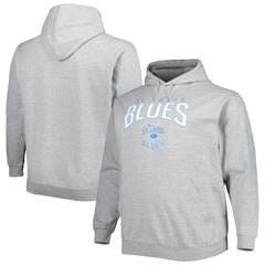 NHL Heather Gray St. Louis Blues Fanatics Special Edition 2.0 Big & Tall Wordmark Pullover Hoodie