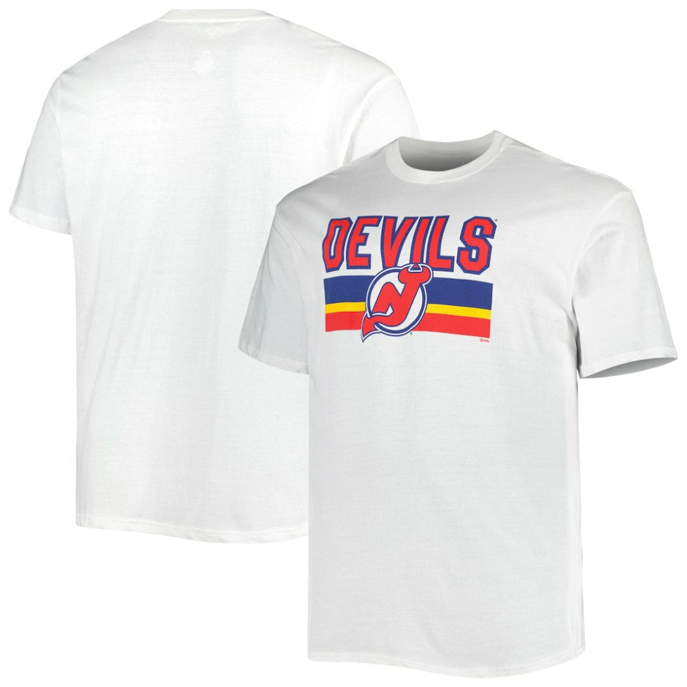 NHL White New Jersey Devils Fanatics Big & Tall Special Edition 2.0 T-Shirt