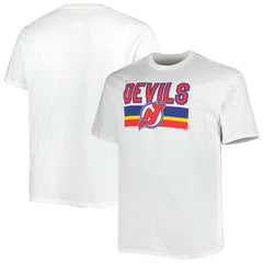 NHL White New Jersey Devils Fanatics Big & Tall Special Edition 2.0 T-Shirt
