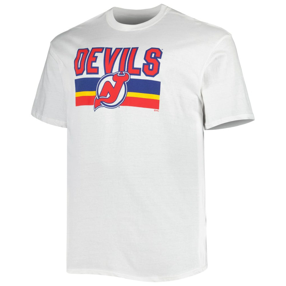 NHL White New Jersey Devils Fanatics Big & Tall Special Edition 2.0 T-Shirt