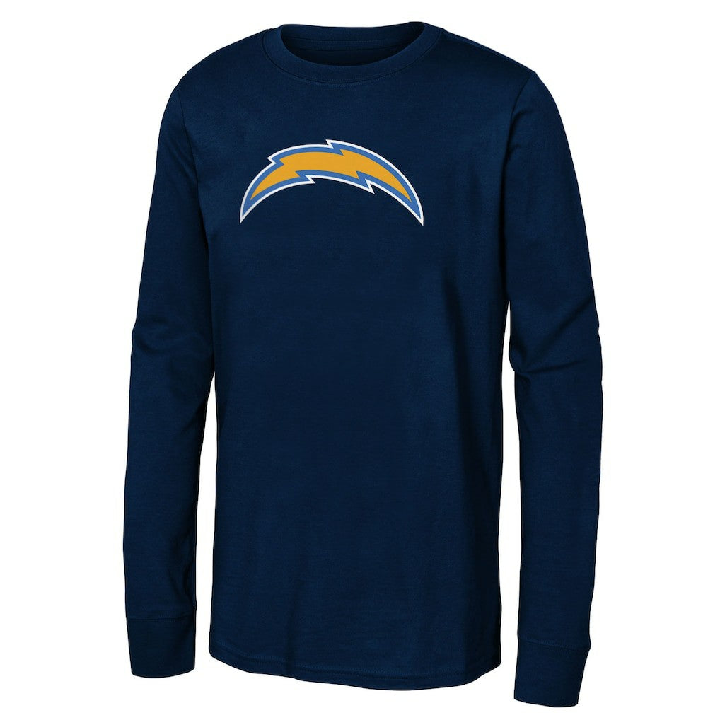 Youth Primary Logo Long Sleeve T-Shirt - Los Angeles Chargers