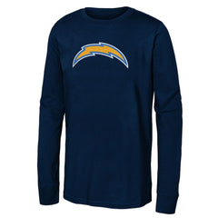 Youth Primary Logo Long Sleeve T-Shirt - Los Angeles Chargers