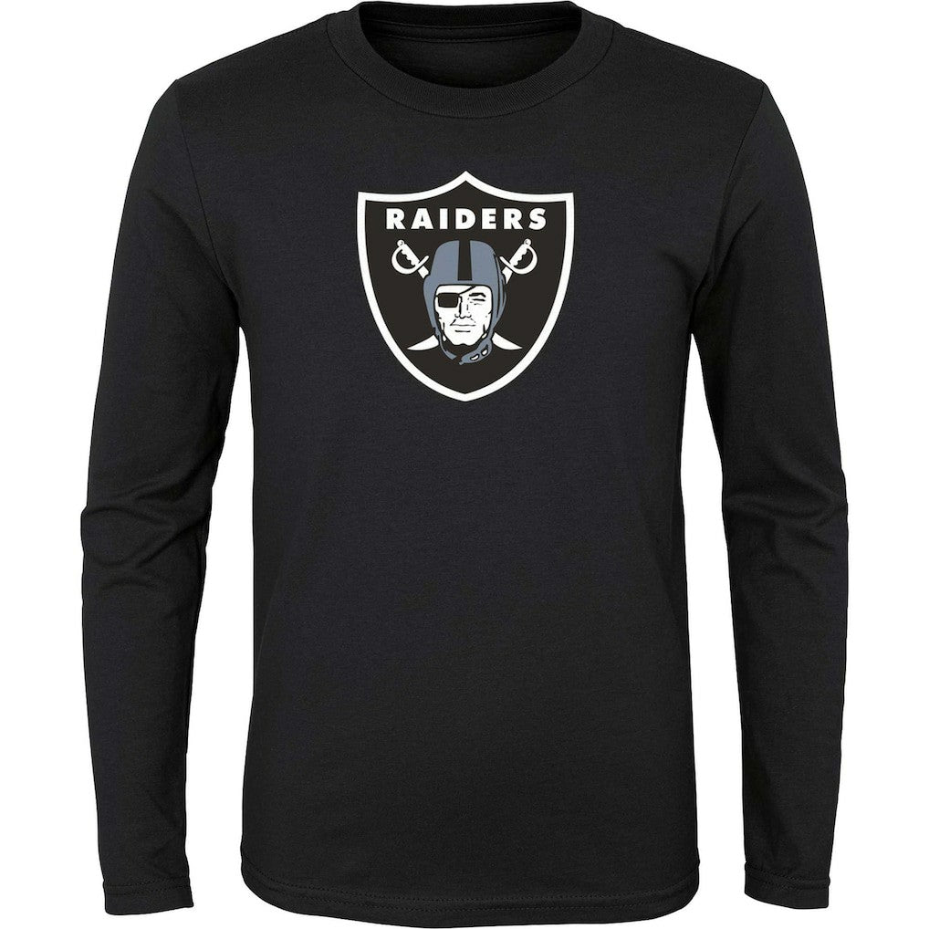 Youth Primary Logo Long Sleeve T-Shirt - Las Vegas Raiders