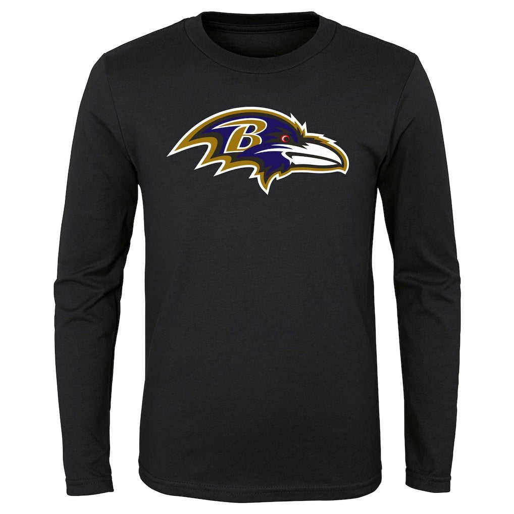 Youth Primary Logo Long Sleeve T-Shirt - Baltimore Ravens