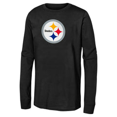 Youth Primary Logo Long Sleeve T-Shirt - Pittsburgh Steelers