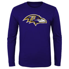 Preschool Primary Logo Long Sleeve T-Shirt - Baltimore Ravens