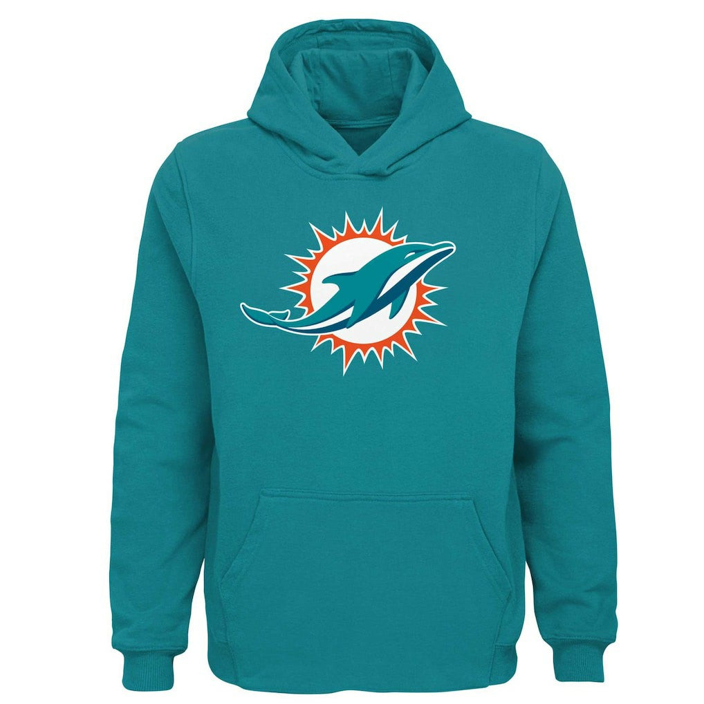Youth Team Logo Pullover Hoodie - Miami Dolphins