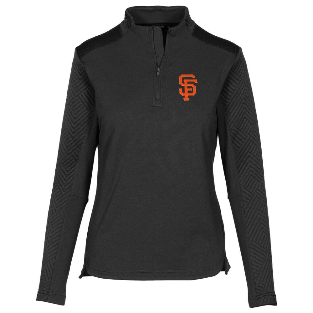 MLB San Francisco Giants Levelwear Women's Daybreak Quarter-Zip Pullover Top
