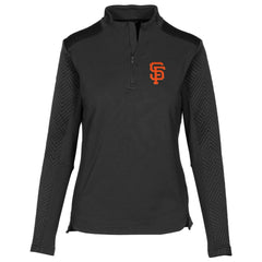 MLB San Francisco Giants Levelwear Women's Daybreak Quarter-Zip Pullover Top