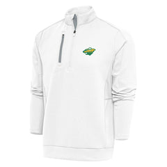 NHL White Minnesota Wild Antigua Special Edition 2.0 Generation Quarter-Zip Pullover Top