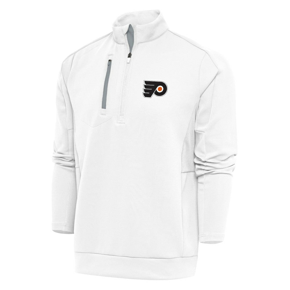 NHL White Philadelphia Flyers Antigua Special Edition 2.0 Generation Quarter-Zip Pullover Top