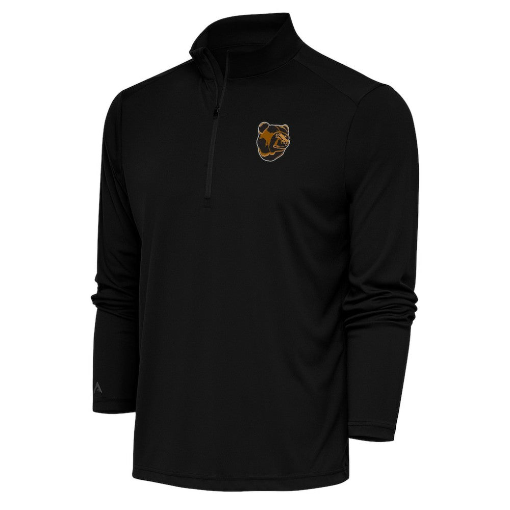 NHL Black Boston Bruins Antigua Special Edition 2.0 Tribute Quarter-Zip Pullover Top