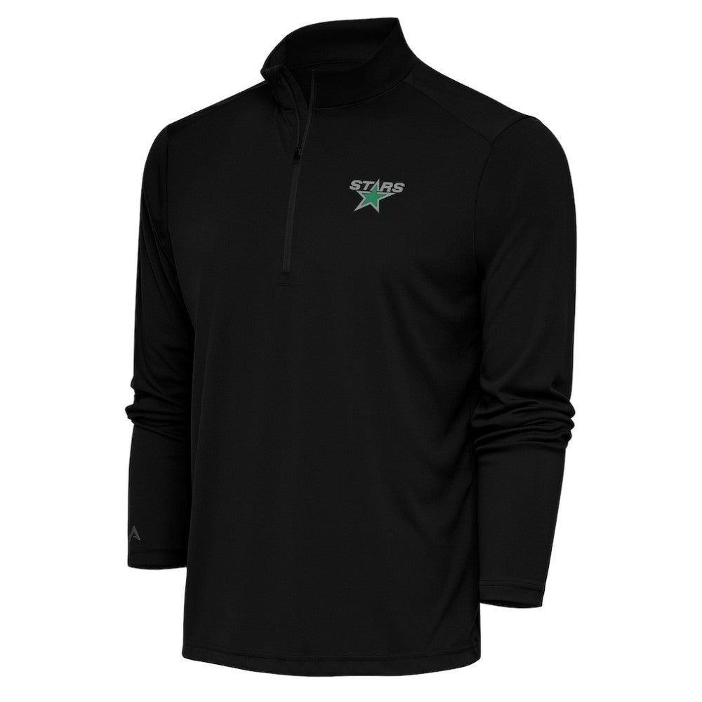 NHL Black Dallas Stars Antigua Special Edition 2.0 Tribute Quarter-Zip Pullover Top