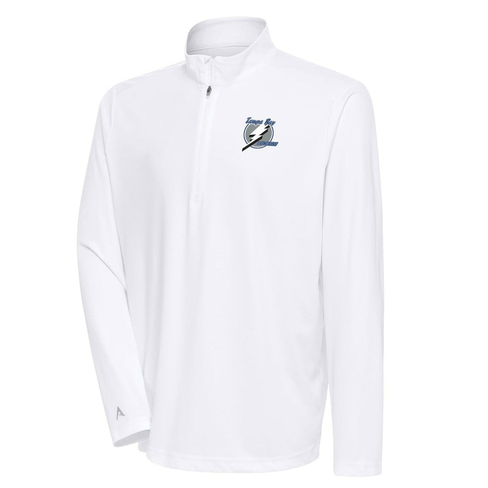 NHL White Tampa Bay Lightning Antigua Special Edition 2.0 Tribute Quarter-Zip Pullover Top