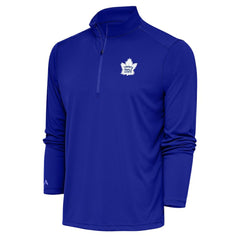 NHL Royal Toronto Maple Leafs Antigua Special Edition 2.0 Tribute Quarter-Zip Pullover Top