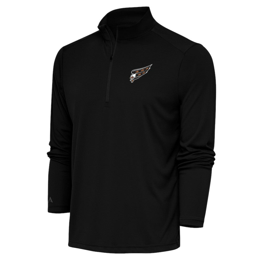 NHL Black Washington Capitals Antigua Special Edition 2.0 Tribute Quarter-Zip Pullover Top