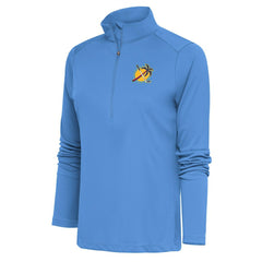 NHL Light Blue Florida Panthers Antigua Women's Special Edition 2.0 Tribute Quarter-Zip Pullover Top