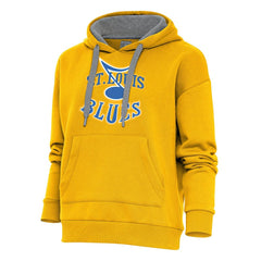 NHL Gold St. Louis Blues Antigua Women's Special Edition 2.0 Victory Pullover Hoodie