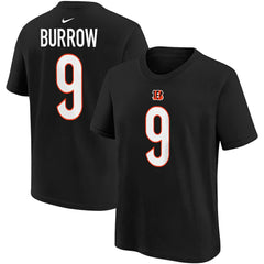 Joe Burrow  Youth Player Name & Number T-Shirt - Cincinnati Bengals