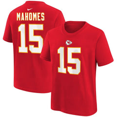 Patrick Mahomes  Youth Player Name & Number T-Shirt - Kansas City Chiefs