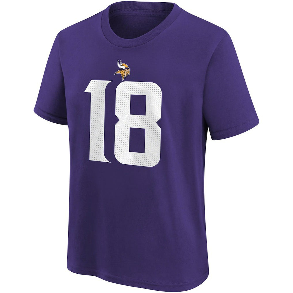 Justin Jefferson  Youth Player Name & Number T-Shirt - Minnesota Vikings
