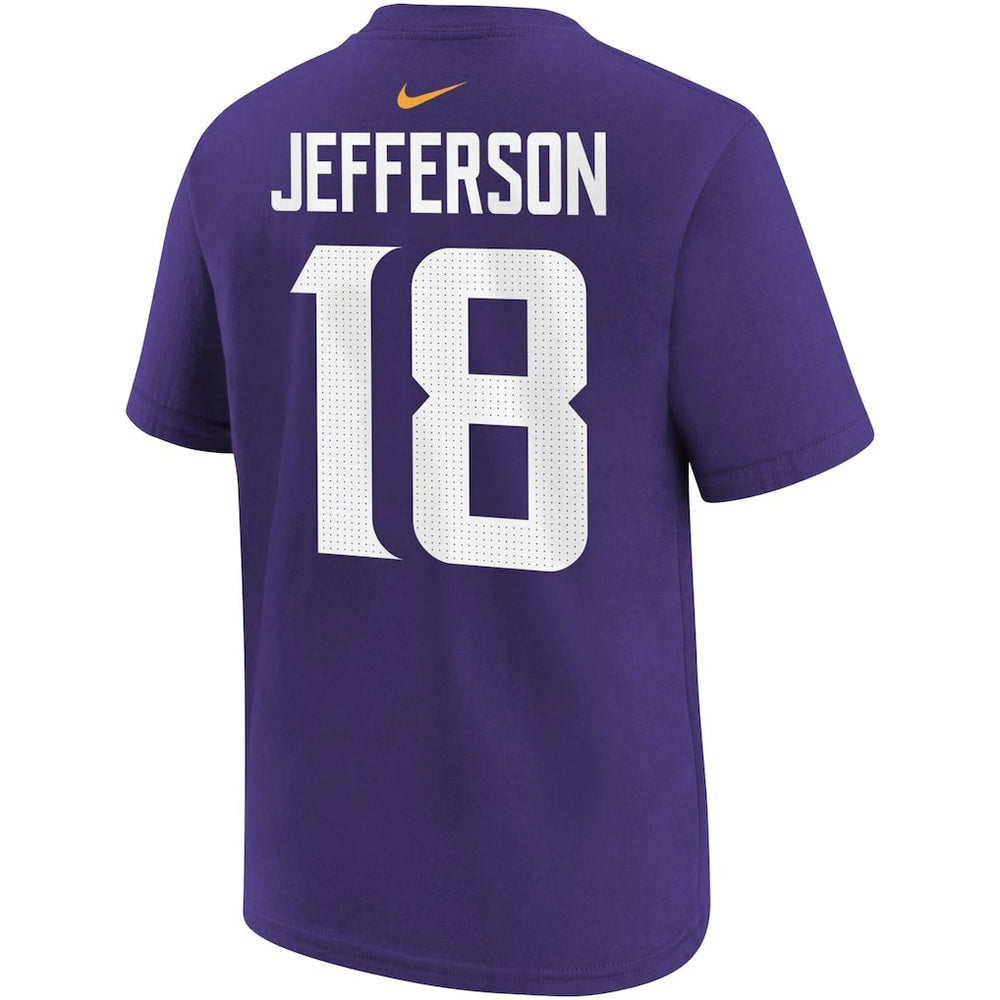 Justin Jefferson  Youth Player Name & Number T-Shirt - Minnesota Vikings