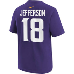 Justin Jefferson  Youth Player Name & Number T-Shirt - Minnesota Vikings