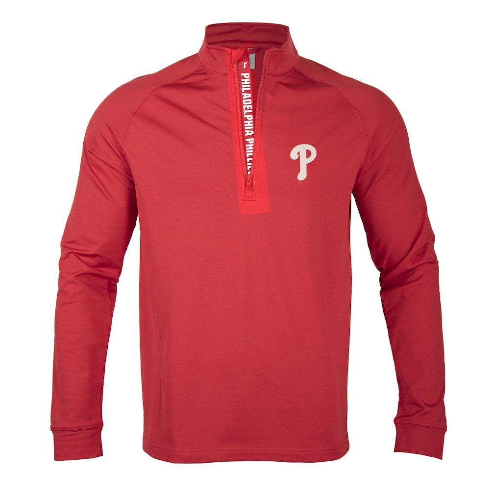 MLB Philadelphia Phillies Levelwear Calibre Quarter-Zip Pullover Top