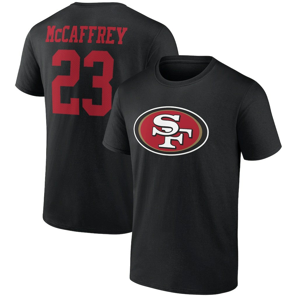 Christian McCaffrey  Icon Player Name & Number T-Shirt - San Francisco 49ers