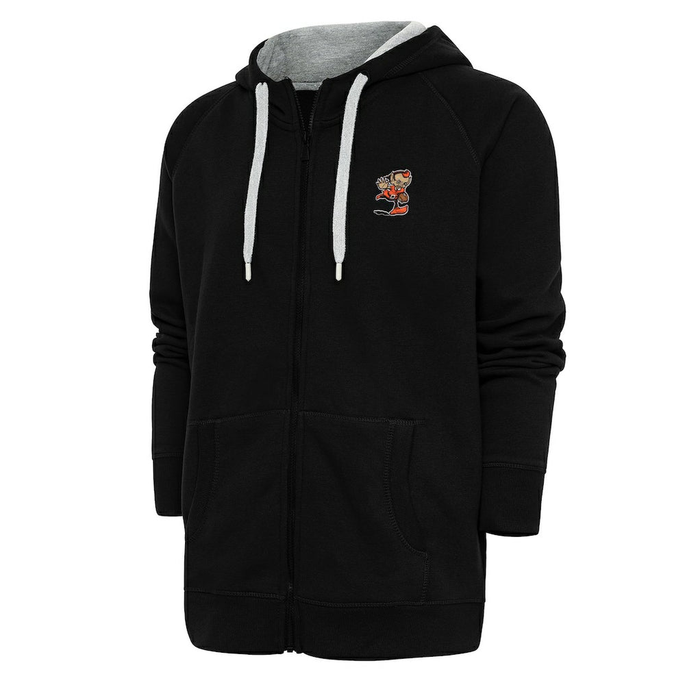 Antigua Team Logo Victory Full-Zip Hoodie - Cleveland Browns
