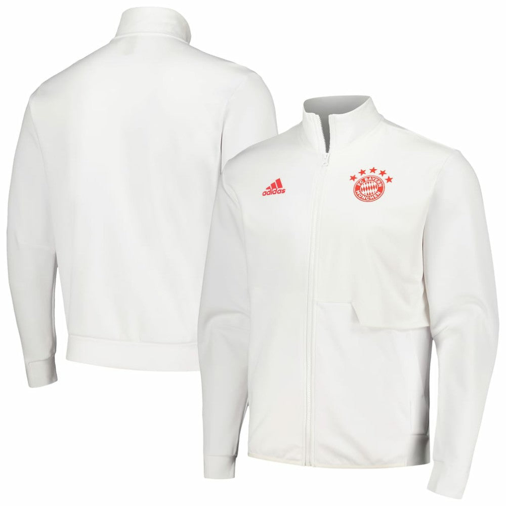 Bayern Munich 2023/24 Anthem Full-Zip Jacket - Adidas White