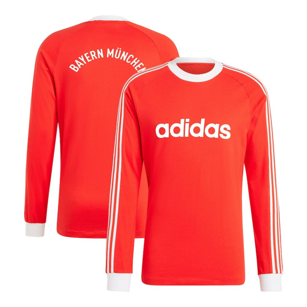 Bayern Munich Originals Energy Drop '70s Long Sleeve Jersey - Adidas Red