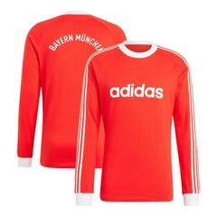 Bayern Munich Originals Energy Drop '70s Long Sleeve Jersey - Adidas Red
