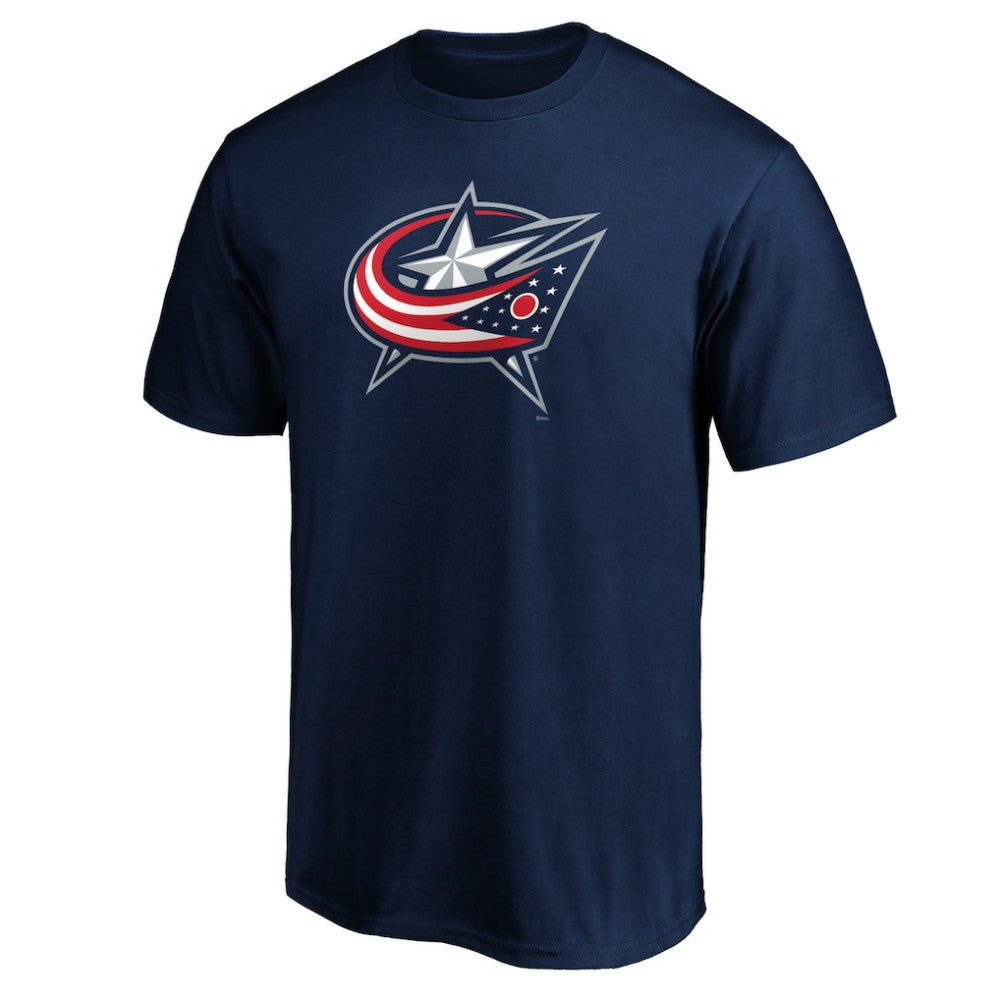 NHL Navy Columbus Blue Jackets Primary Logo T-Shirt