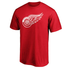 NHL Red Detroit Red Wings Primary Logo Team T-Shirt
