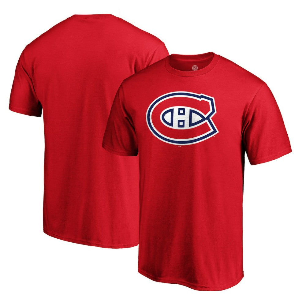 NHL Red Montreal Canadiens Primary Logo Team T-Shirt