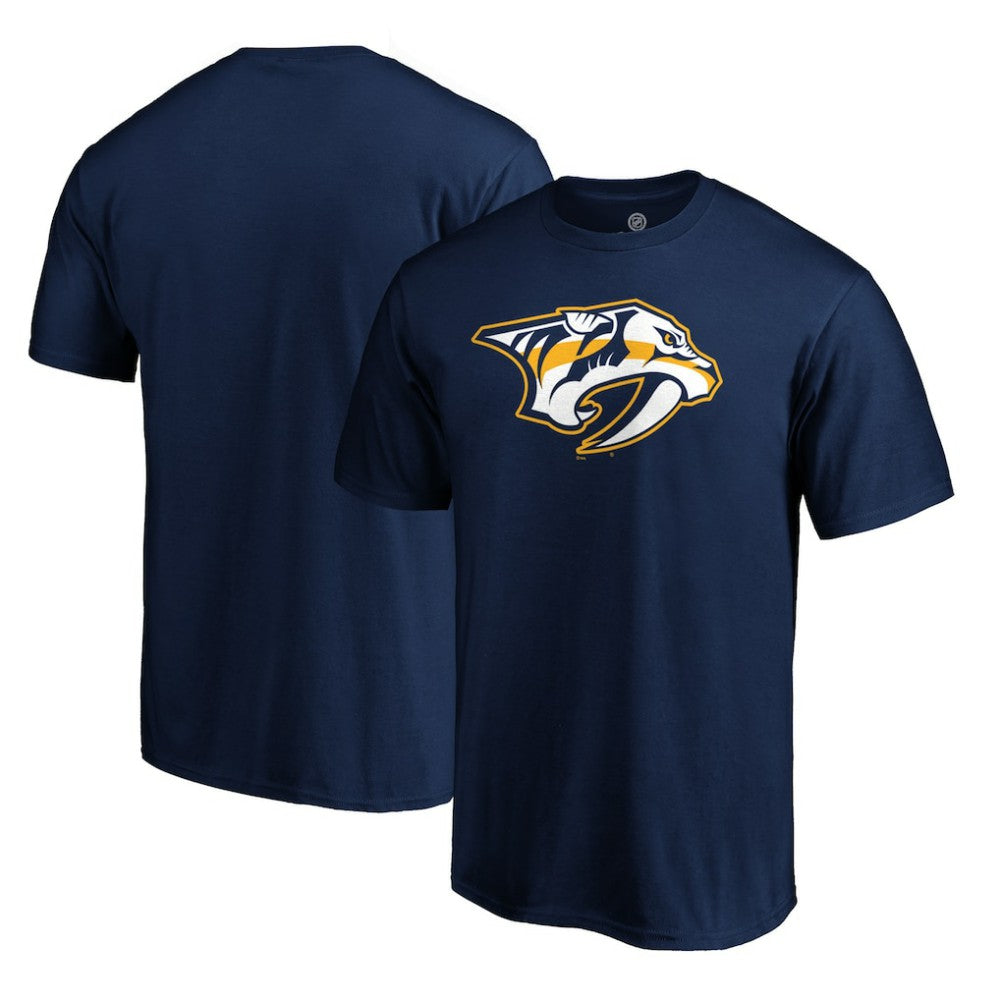NHL Navy Nashville Predators Primary Logo Team T-Shirt
