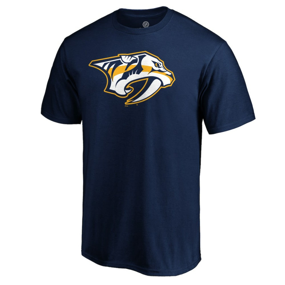 NHL Navy Nashville Predators Primary Logo Team T-Shirt