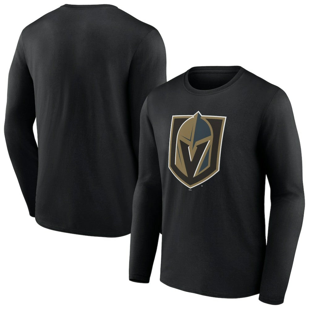 NHL Black Vegas Golden Knights Primary Logo Team Long Sleeve T-Shirt