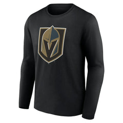 NHL Black Vegas Golden Knights Primary Logo Team Long Sleeve T-Shirt