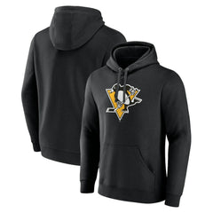 NHL Black Pittsburgh Penguins Primary Team Logo Pullover Hoodie