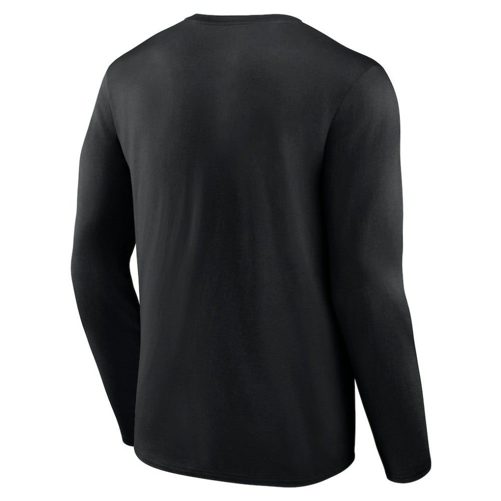 NHL Black Chicago Blackhawks Primary Logo Team Long Sleeve T-Shirt