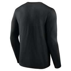 NHL Black Chicago Blackhawks Primary Logo Team Long Sleeve T-Shirt