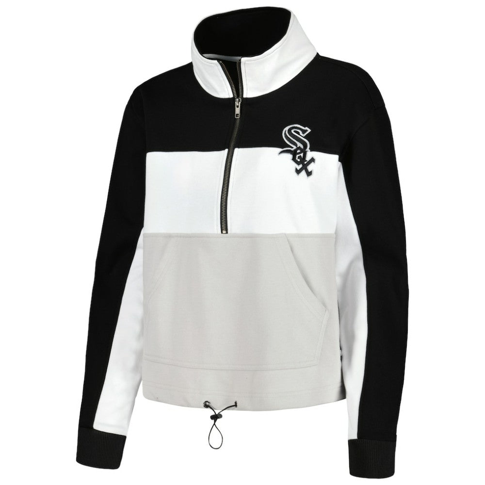 MLB Chicago White Sox The Wild Collective Women's Color Block Half-Zip Jacket