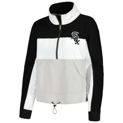 MLB Chicago White Sox The Wild Collective Women's Color Block Half-Zip Jacket