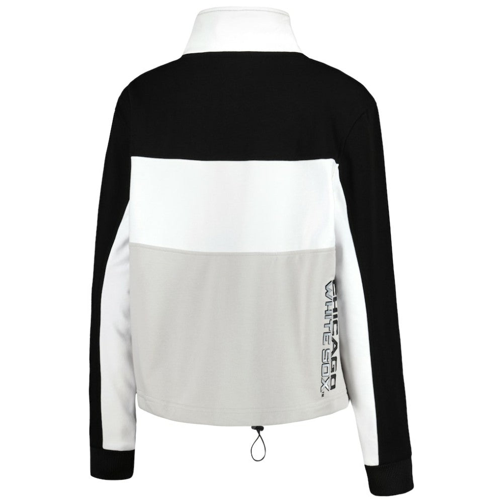 MLB Chicago White Sox The Wild Collective Women's Color Block Half-Zip Jacket