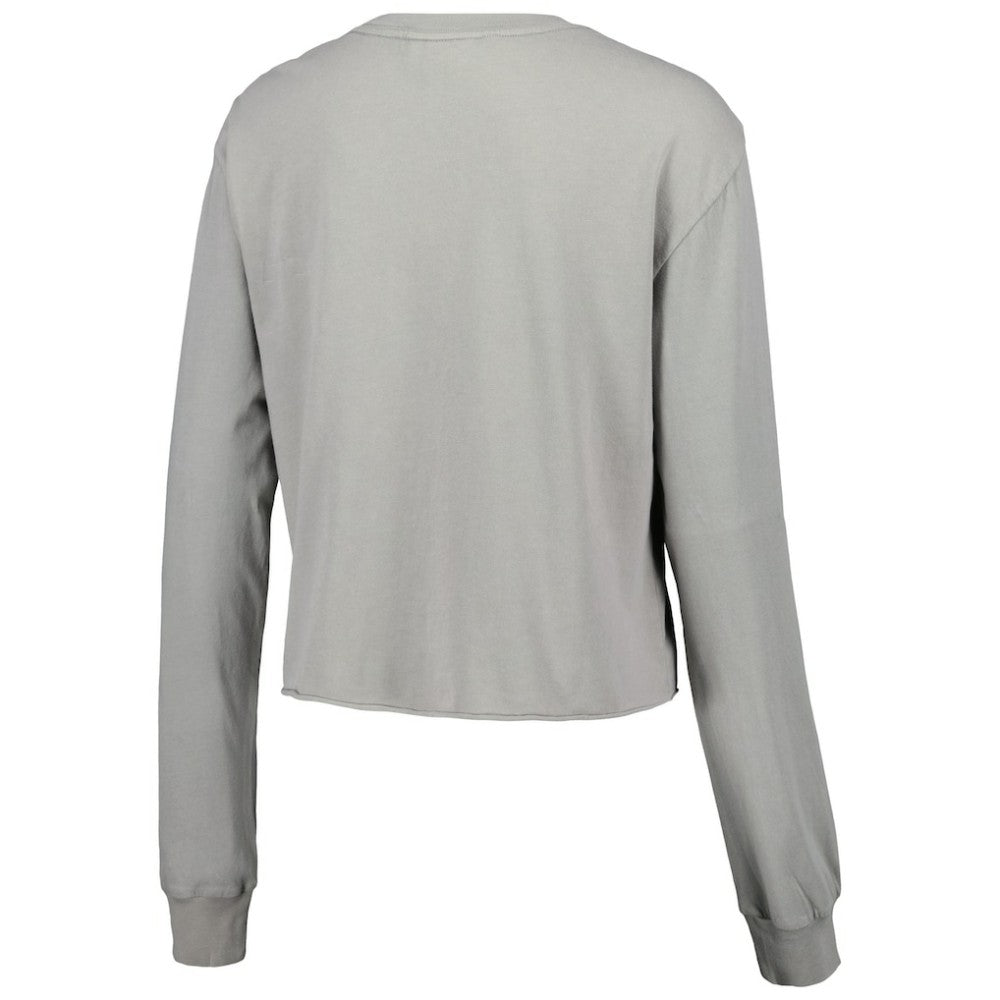 MLB Atlanta Braves The Wild Collective Women's Cropped Long Sleeve T-Shirt