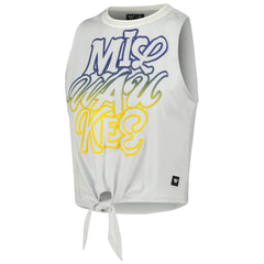 MLB Milwaukee Brewers The Wild Collective Women's Twisted Tie Front Tank Top
